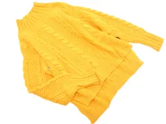 LOWRYS FARM ローリーズファーム ハイネック ケーブル編み ニット セーター sizeM/オレンジ ◇■ レディース