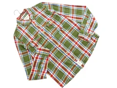 Abercrombie & Fitch アバクロンビー＆フィッチ チェック シャツ sizeL/緑 ◇■ メンズ