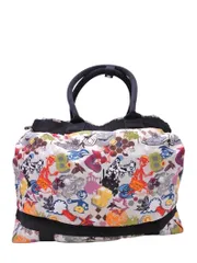 レスポートサック 総柄 ボストン バッグ アイボリーxカラフル ■■ レディース