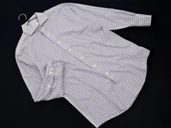BROOKS BROTHERS ブルックスブラザーズ チェック シャツ size15/白ｘ紺xグレー ◇■ メンズ
