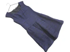 JILLSTUART ジルスチュアート ツイード ワンピース size0/紺 ◇■ レディース