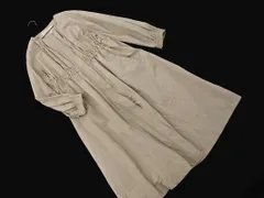 NATURAL BEAUTY BASIC ナチュラルビューティーベーシック ナイロン ノーカラー コート sizeS/ベージュ ◇■ レディース