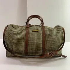 04w6171▽【中古】POLO RALPH LAUREN ポロ・ラルフローレン 千鳥格子柄 ボストンバッグ 2WAYバッグ【八王子店】