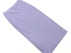 MOUSSY マウジー ニット ロング スカート size2/紫 ■■ レディース