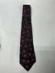 エルメネジルドゼニア ネクタイ ボルドー 花柄 最高級シルク イタリア製