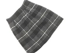 MISCH MASCH ミッシュマッシュ ウール混 チェック Aライン 台形 スカート size1/黒 ◇■ レディース