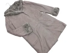 COMME CA ISM コムサイズム フェイクムートン コート size7/グレー ◇■ レディース