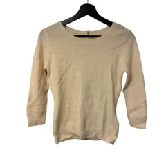  Cynthia Rowley シンシアローリー 七分袖 アンゴラ混ニット アイボリーカラー 2サイズ 2000001137970【MN21】のサムネイル