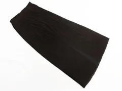 Kastane カスタネ ベロア スリット ロング タイト スカート size1/茶 ◇■ レディース