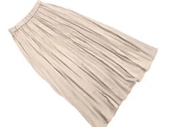 BAYFLOW ベイフロー ロング プリーツ スカート size2/グレージュ ■■ レディース