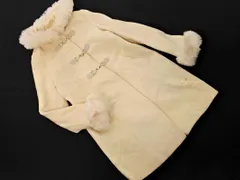 MISCH MASCH ミッシュマッシュ ウール混 フード フェイクファー コート sizeM/アイボリー ◇■ レディース