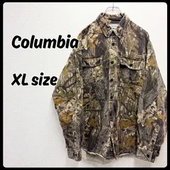 Columbia リアルツリー カモ ハンティングシャツ XLサイズ 古着 メンズ 長袖シャツ コロンビア