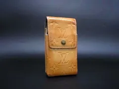 LOUIS VUITTON ルイヴィトン M91052 モノグラムヴェルニ ポシェット シガレットケース タバコケース 煙草ケース イエロー系 DL2280