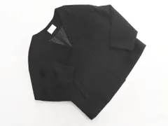 Discoat ディスコート ノーカラー ジャケット sizeF/黒 ◇■ レディース