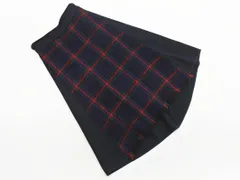 LOVELESS ラブレス チェック Aライン 台形 スカート size36/紺 ◇■ レディースのサムネイル