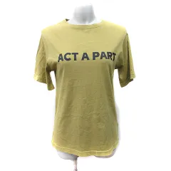 ジーナシス JEANASIS Tシャツ カットソー 半袖 F 緑 カーキ /YI