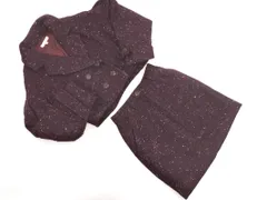 MOUSSY マウジー ウール混 ジャケット スカート セットアップ 紫 ◇■ レディース