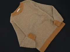 ehka sopo SM2 エヘカソポ サマンサモスモス ビッグシルエット ニット セーター sizeF/ベージュｘグレー ◇■ レディース