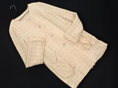 SCOT CLUB スコットクラブ ツイード ノーカラー ジャケット size38/ベージュ ◇■ レディース