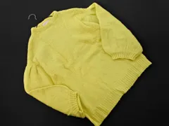 SELECT MOCA セレクトモカ ボリュームスリーブ ワイド幅 ニット セーター sizeF/黄 ◇■ レディース