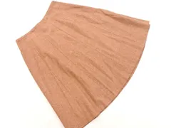 LAURA ASHLEY ローラ アシュレイ ウール混 フレア スカート size9/茶 ◇■ レディース