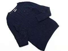 TOMMY HILFIGER トミーヒルフィガー ケーブル編み ニット セーター sizeXL/紺 ◇■ メンズ