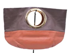 Samantha Thavasa サマンサタバサ レザー バイカラー ハンド バッグ 茶 ■■ レディース