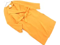 Spick & Span スピック＆スパン ウール混 ノーカラー ロング コート size38/オレンジベージュ』8 ◇■ レディース