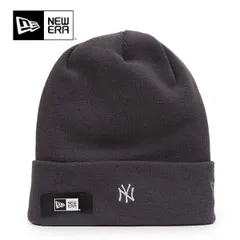 ニューエラ【ＮＥＷ ＥＲＡ】14744793 ベーシック カフニット Cool Max ニューヨーク・ヤンキース ダークグレー ビーニー ロゴ ニット帽 帽子 ユニセックス メンズ レディース 吸水速乾素材 アウトドア 春夏 オールシーズン