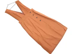 UNTITLED アンタイトル ウール100% 2WAY サスペンダー付 ジャンパー スカート size2/茶 ◇■ レディース