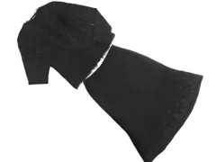 COMME CA DU MODE コム サ デ モード ウール100% スカート トップス ジャケット 3点 セット size9/黒 ◇■ レディース