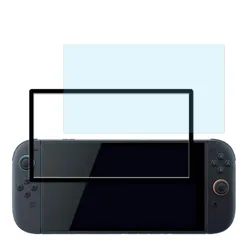 KPNS ブルーライトカット目の疲れ軽減93% Switch 2 用 ガラスフィルム 日本素材製 強化ガラス 保護フィルム【1枚セット】ガイド枠付き