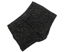 LE JOUR ルジュール ウール混 ツイード ショート パンツ size36/黒 ◇■ レディース