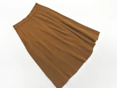 23区 ウール混 フレア スカート size38/茶 ◇■ レディース