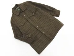 THE SCOTCH HOUSE スコッチハウス ウール混 チェック ジャケット sizeM/茶 ◇■ メンズのサムネイル