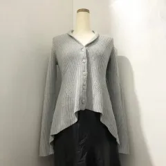 アルマーニ エクスチェンジ グレー ショールカラー カーディガン