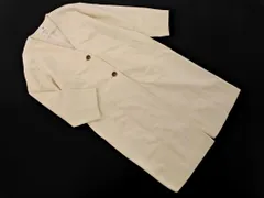 earth music&ecology アースミュージック＆エコロジー ノーカラー コート sizeM/白 ◇■ レディース