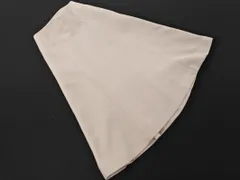 Couture brooch クチュールブローチ スウェード調 リボン Aライン 台形 スカート size36/ピンクベージュ ◇■ レディース