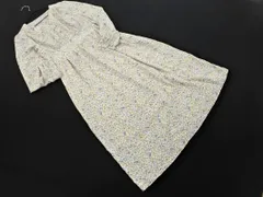 Rope Picnic ロペピクニック 花柄 ワンピース size38/白ｘ水色ｘオレンジ ◇■ レディース