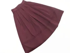 axes femme アクシーズファム レースアップ ロング スカート sizeL/ボルドー ■■ レディース