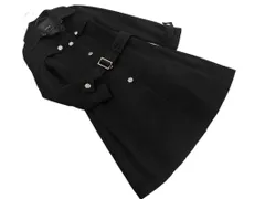 Le souk ルスーク アンゴラ混 ステンカラー コート size38/黒 ◇■ レディース