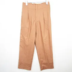 グリーンレーベルリラクシング ユナイテッドアローズ green label relaxing セミワイド パンツ 40 オレンジ kz14332