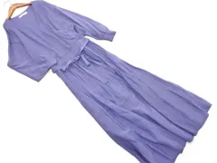 SENSE OF PLACE センスオブプレイス アーバンリサーチ ニット カシュクール ワンピース sizeF/青 ◇■ レディース