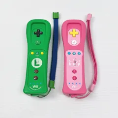 美品 Wii リモコンプラス ピーチ ルイージ  動作確認済み Wii Motions Plus RVL-036 2個セット 管理番号M1410