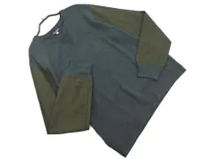 URBAN RESEARCH アーバンリサーチ ウール混 切替スリーブ ニット セーター size40/緑 ◇■ メンズ