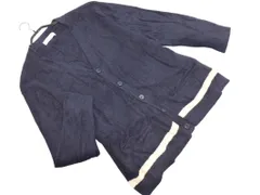 gelato pique ジェラートピケ カーディガン ルームウェア sizeM/紺ｘ白 ◇■ メンズ