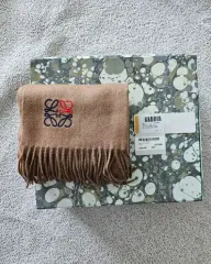ロエベ LOEWE カシミア マフラー キャメル
