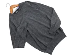 nano universe ナノユニバース ウール100% Vネック ニット セーター sizeM/グレー ◇■ レディース