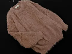 AZUL BY MOUSSY アズールバイマウジー シャギー ニット セーター sizeS/ピンクベージュ ◇■ レディース