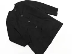 ZARA ザラ ウール混 ノーカラー コート sizeS/黒 ◇■ レディース